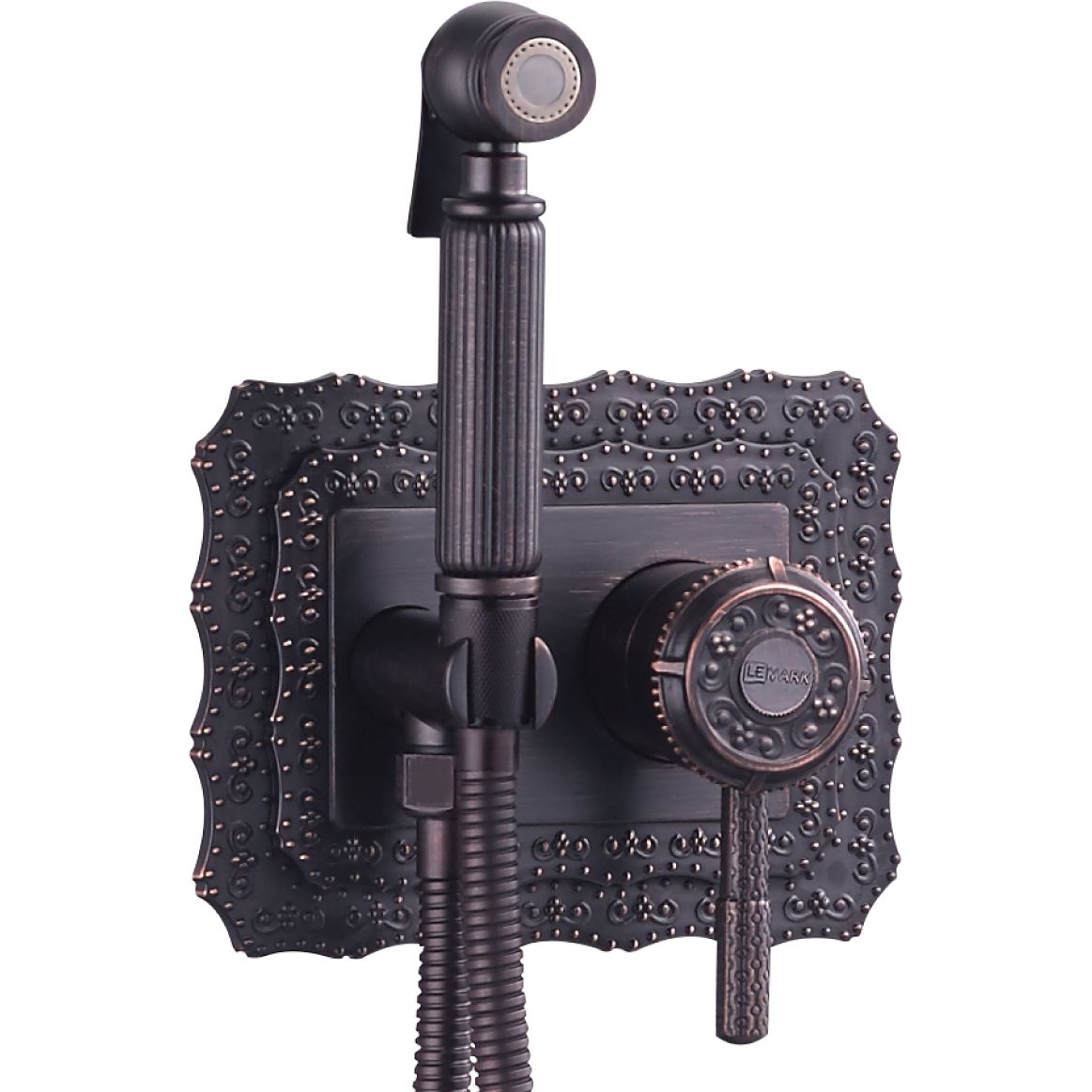 Смеситель с гигиеническим душем встраиваемый Lemark Jasmin, LM6619ORB