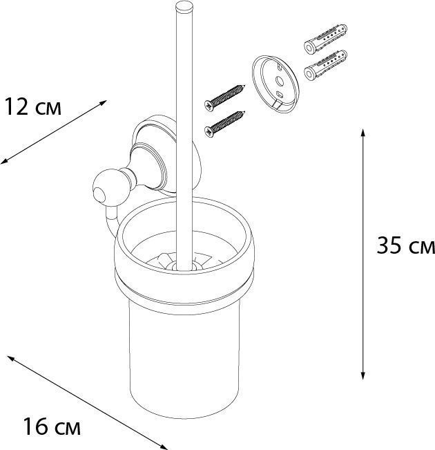 Ерш для туалета Fixsen Bogema, FX-78513
