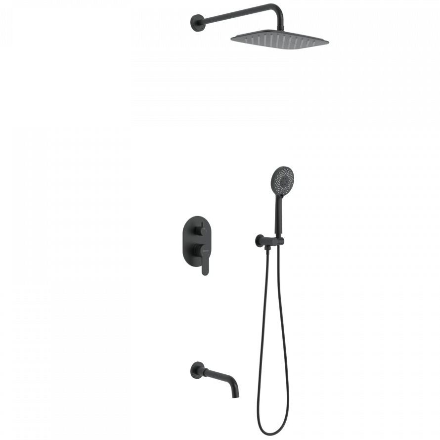 Душевой комплект Berges Ventas 3O Black, 073010