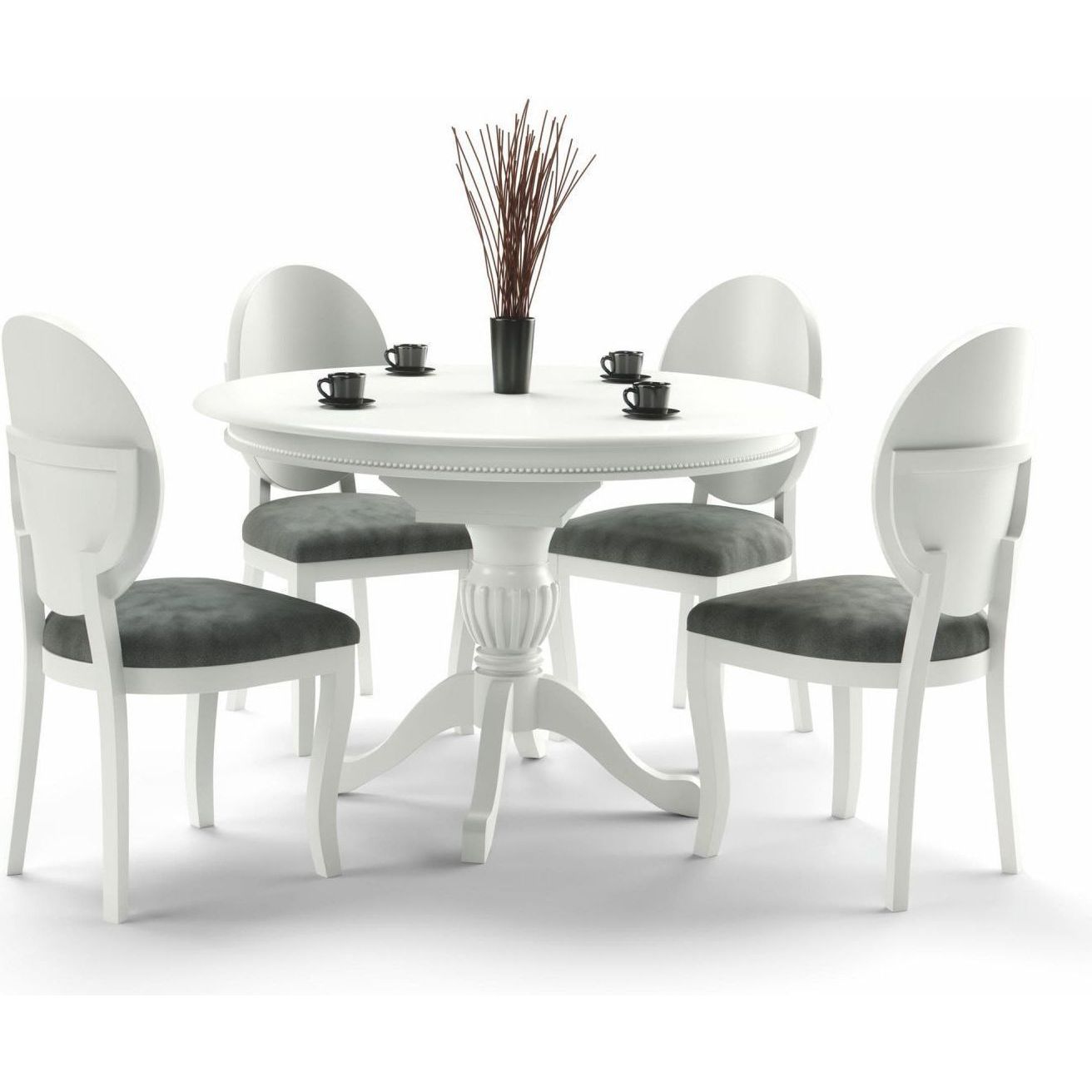 Стол обеденный Halmar William, раскладной белый, V-CH-WILLIAM-ST-BIALY