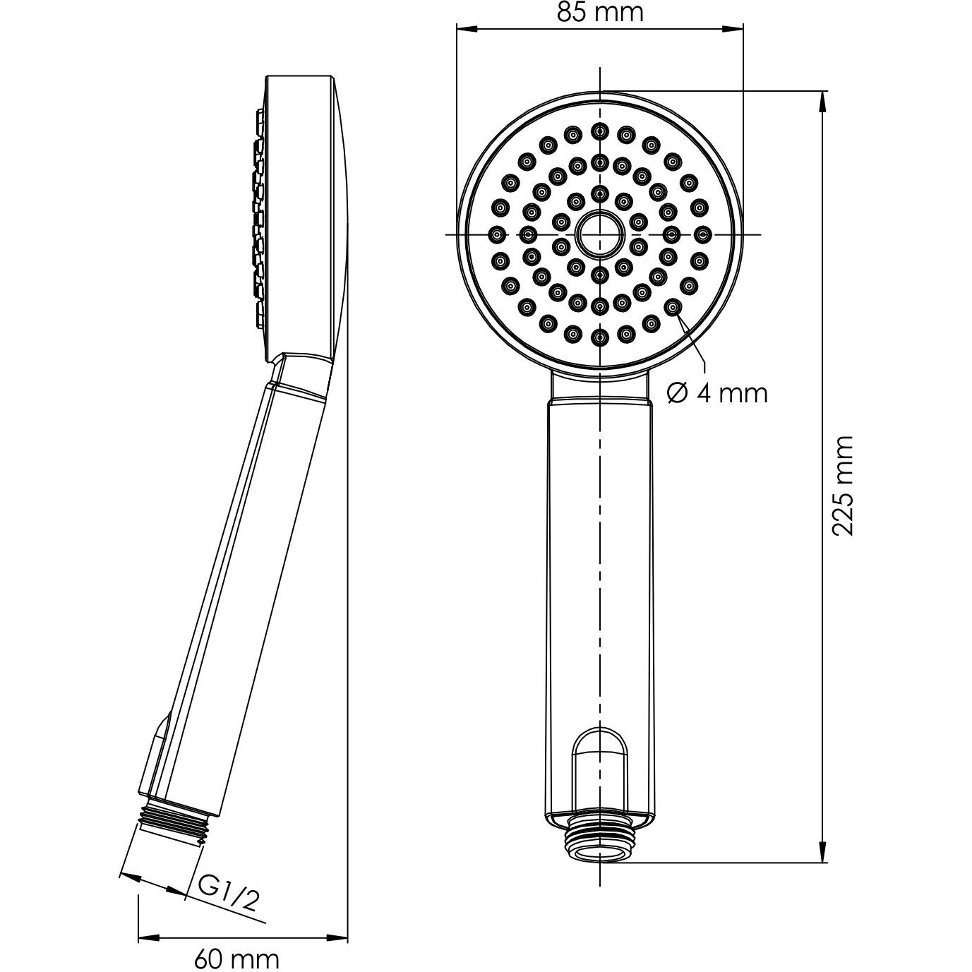Лейка 1-функциональная WasserKRAFT, A034