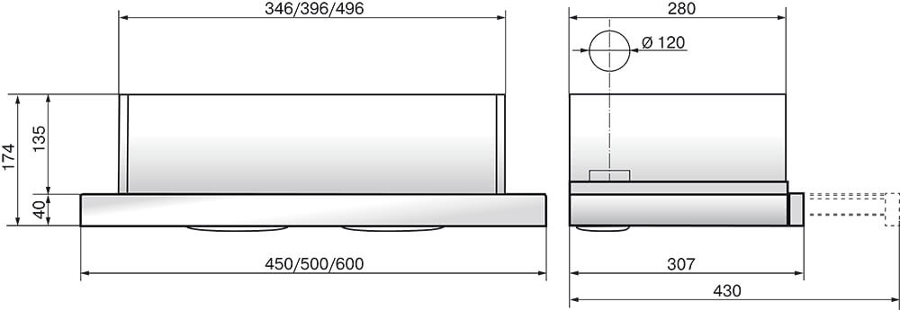 Кухонная вытяжка Elikor ИНТЕГРА GLASS 60П-400-В2Л (черный/стекло черное), 954865