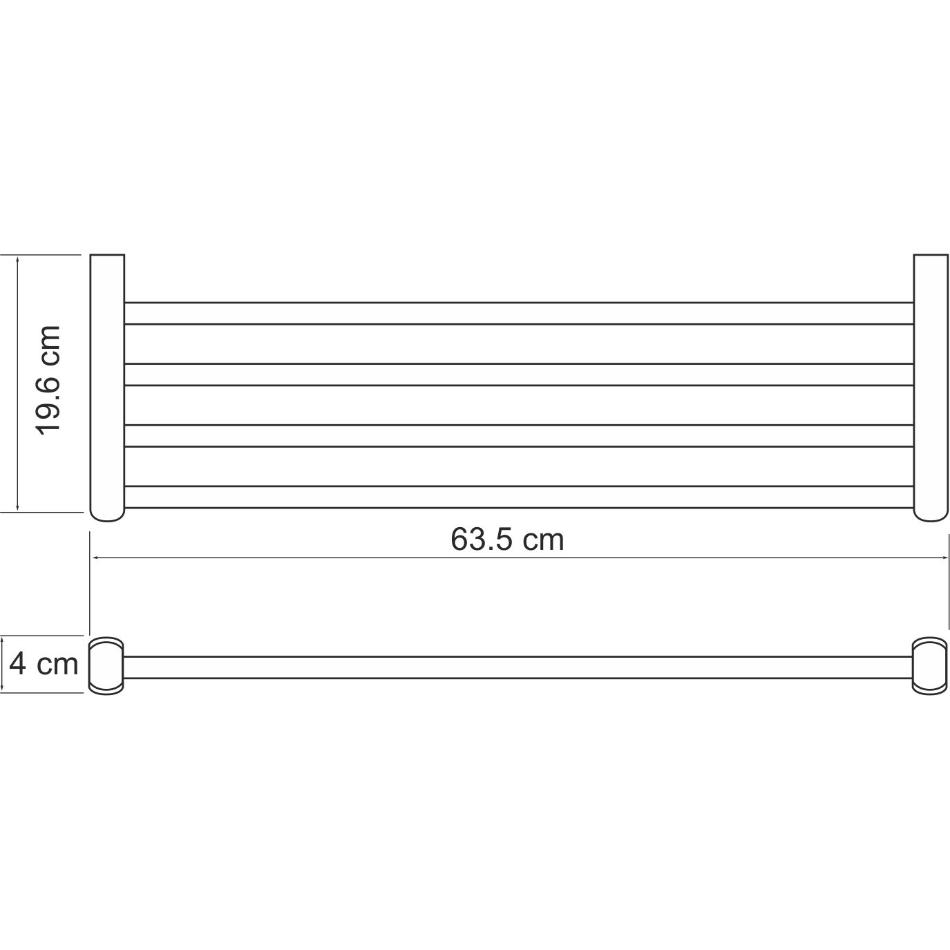 Полка для полотенец WasserKRAFT Berkel, K-6811