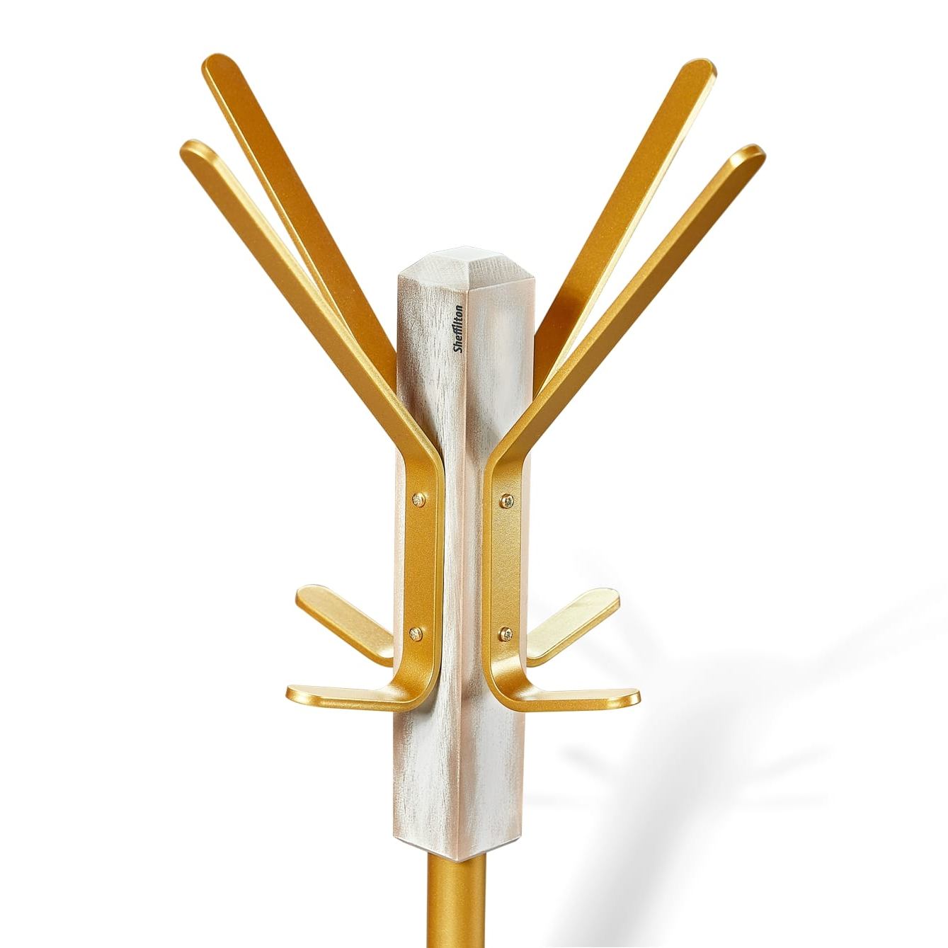 Вешалка Sheffilton Альберо SHT-CR20, белый зол.патина/золото, 172284