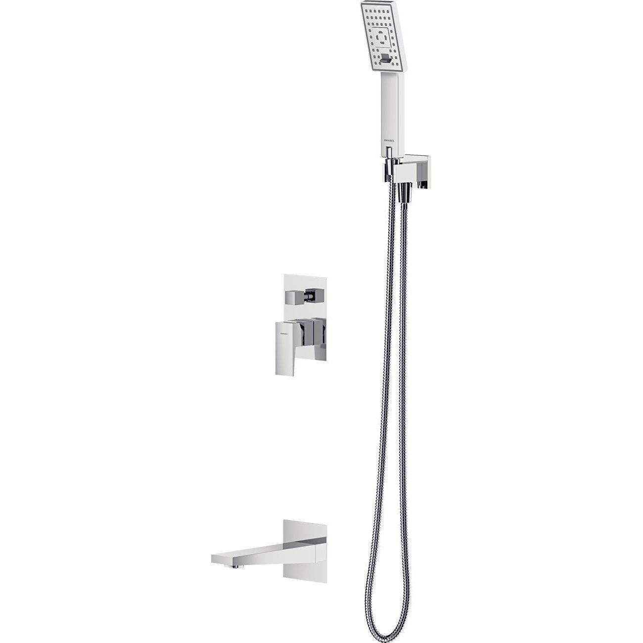 Душевая система для ванны встроенная Omnires Fresh, SYSFRW01CR