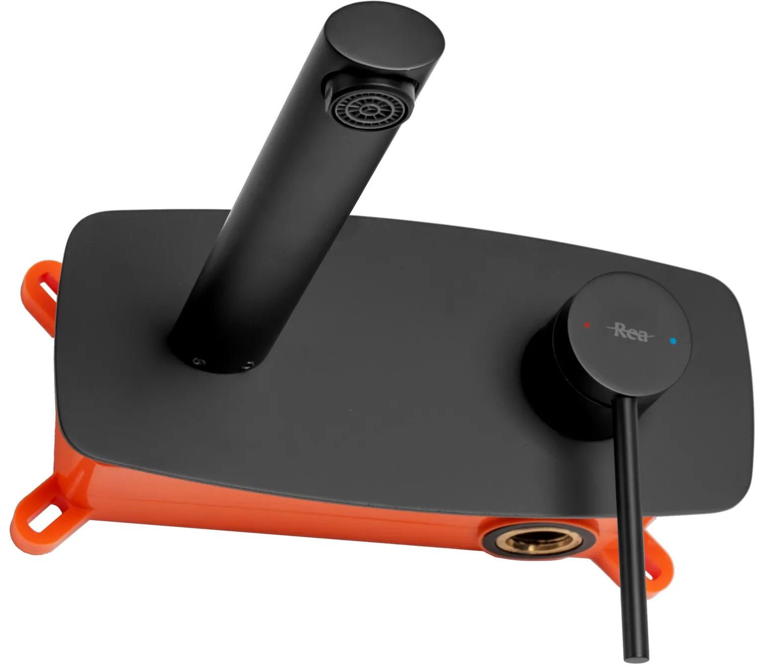 Смеситель для умывальника Rea Oval Black, REA-B8860