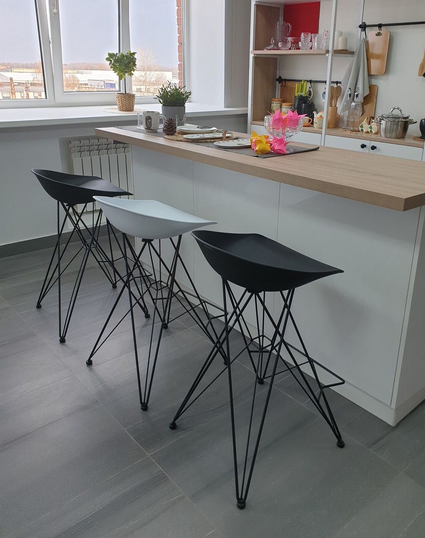 Каркас стула полубарного Sheffilton SHT-S66-1 черный муар, 948716