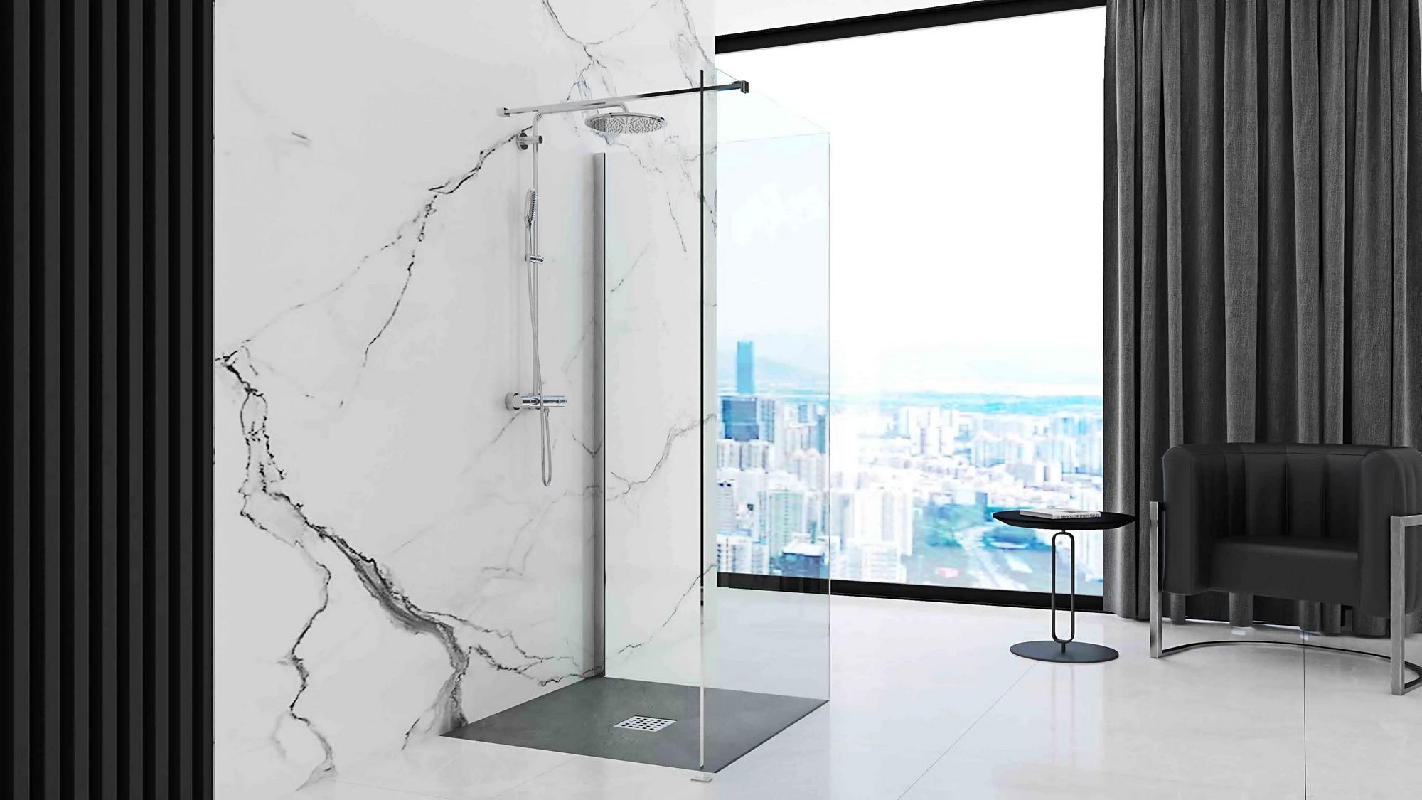 Поддон Rea Grey Rock 90x90, REA-K4585