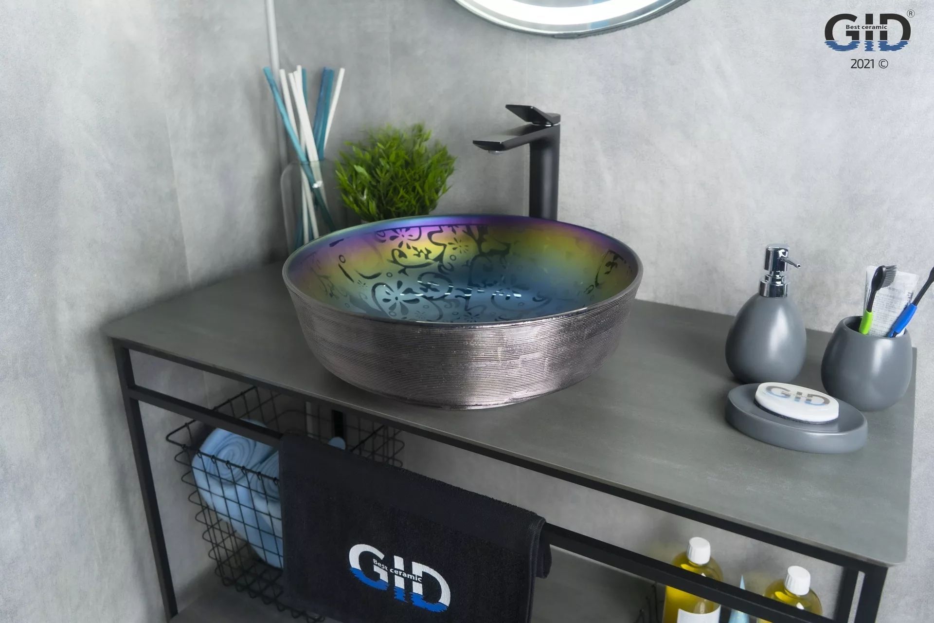 Умывальник Gid D1315H107 41.5x41.5, 53332