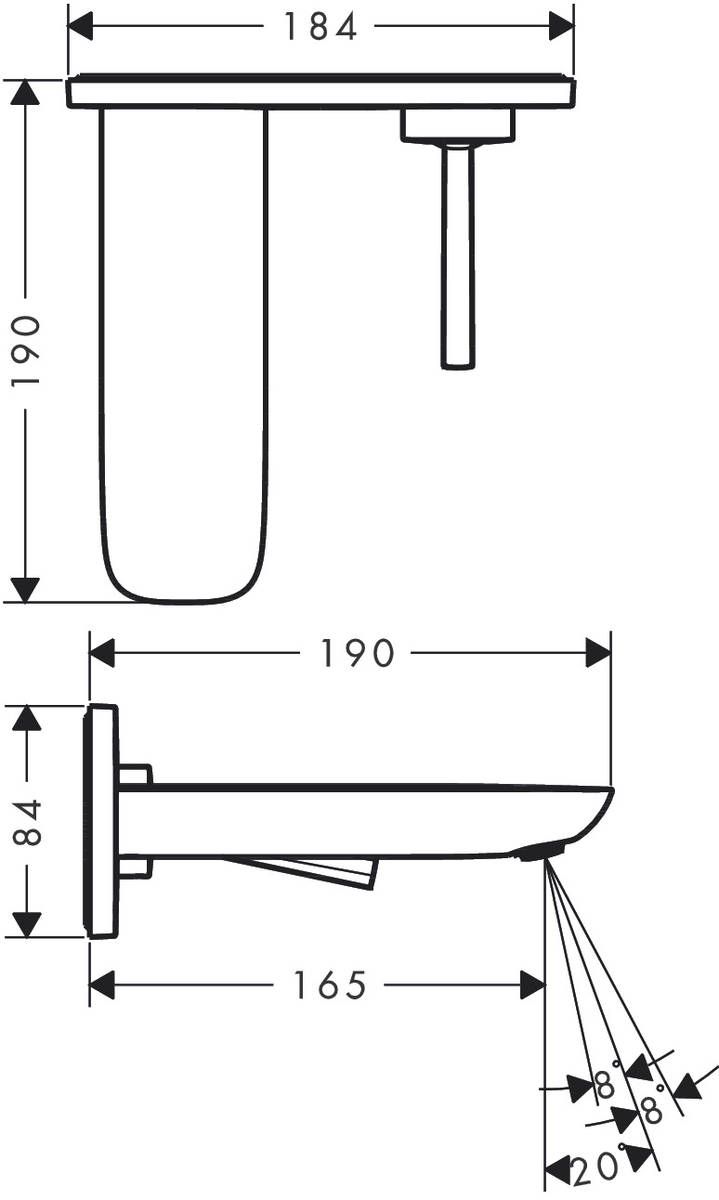 Смеситель для раковины Hansgrohe PuraVida, 15084400