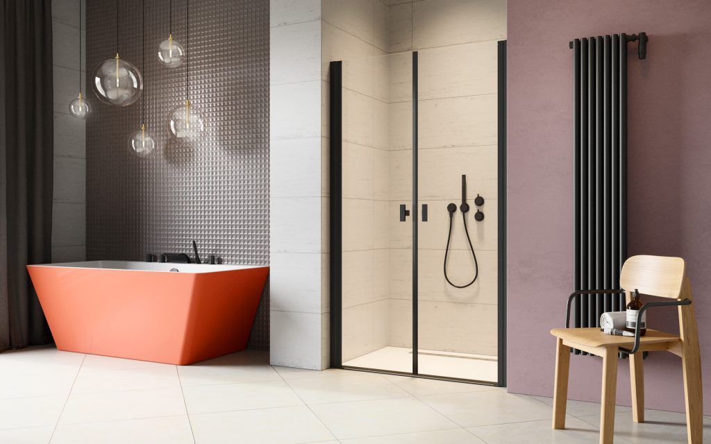 Двери в нишу Radaway Nes Black DWD