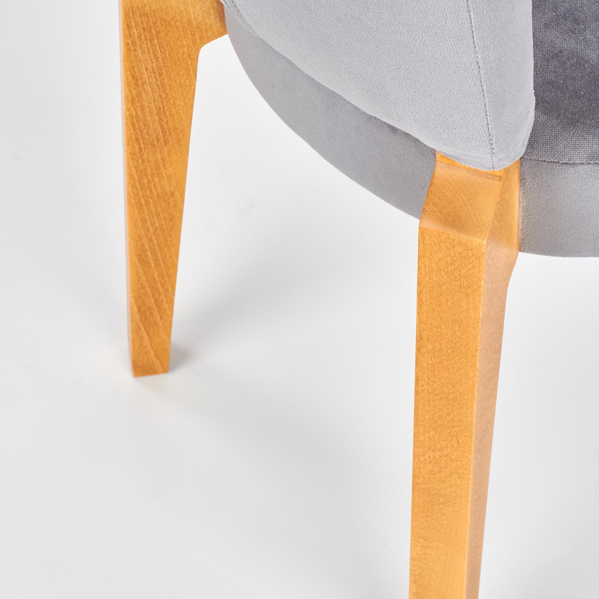 Стул кухонный Halmar Rois дуб медовый/серый, V-PL-N-ROIS-KR-D.MIODOWY/POPIEL