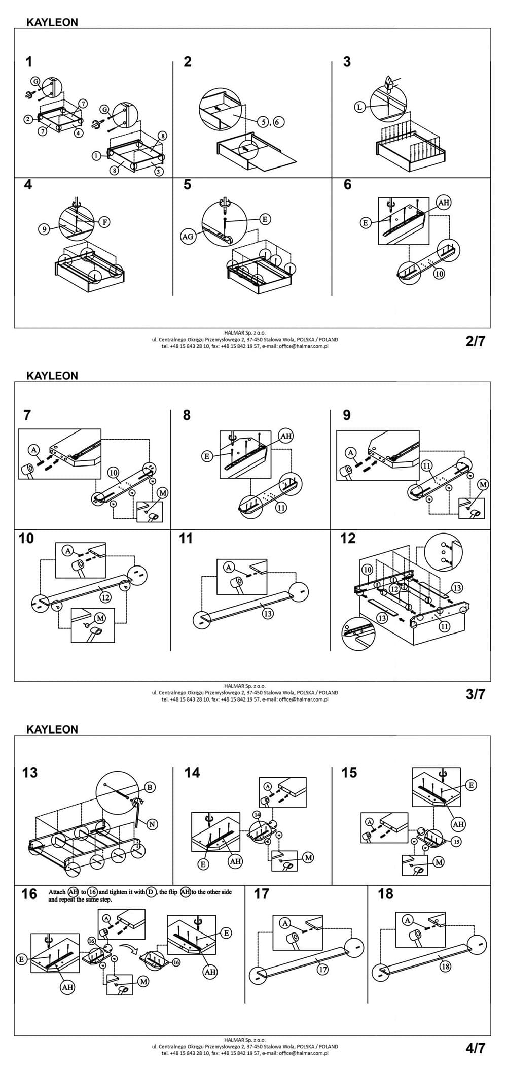 Кровать Halmar Kayleon бежевый 160/200, V-CH-KAYLEON-LOZ