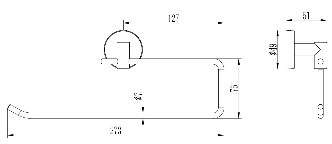Держатель бумажного полотенца Ledeme L1703-2