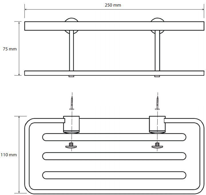 Мыльница прямоугольная Bemeta Cytro, 146208406