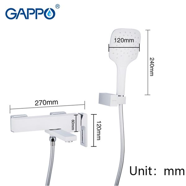 Смеситель для ванны Gappo G3217-8