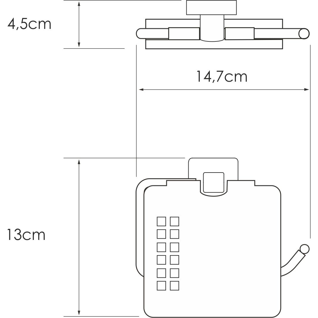 Держатель туалетной бумаги WasserKRAFT Dill, K-3925