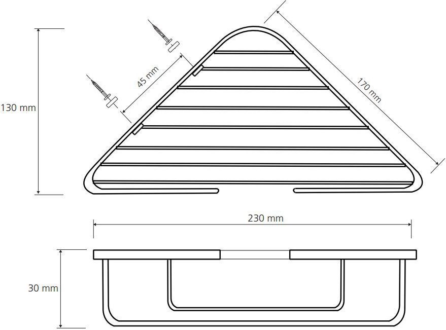 Угловая мыльница матовая Bemeta Cytro, 104308172