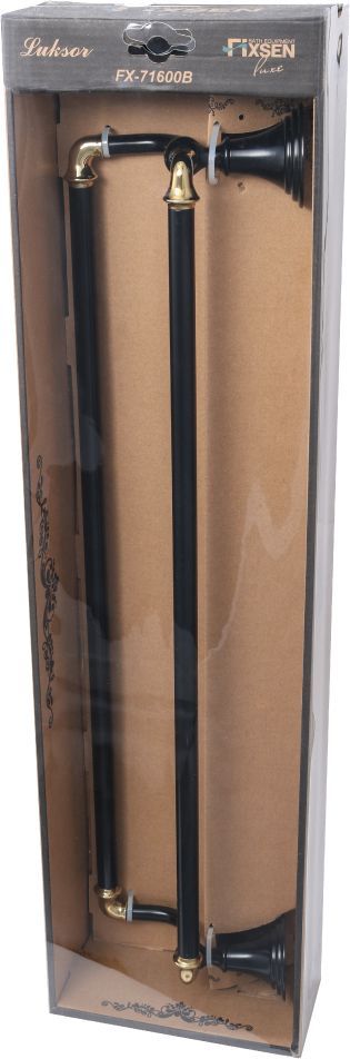 Полотенцедержатель трубчатый 2-ой Fixsen Luksor 60 см, FX-71602B