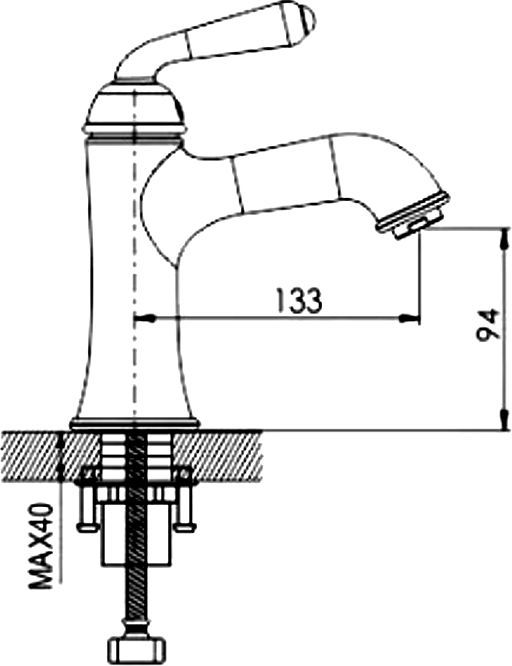 Смеситель для раковины Rose, R0201Q