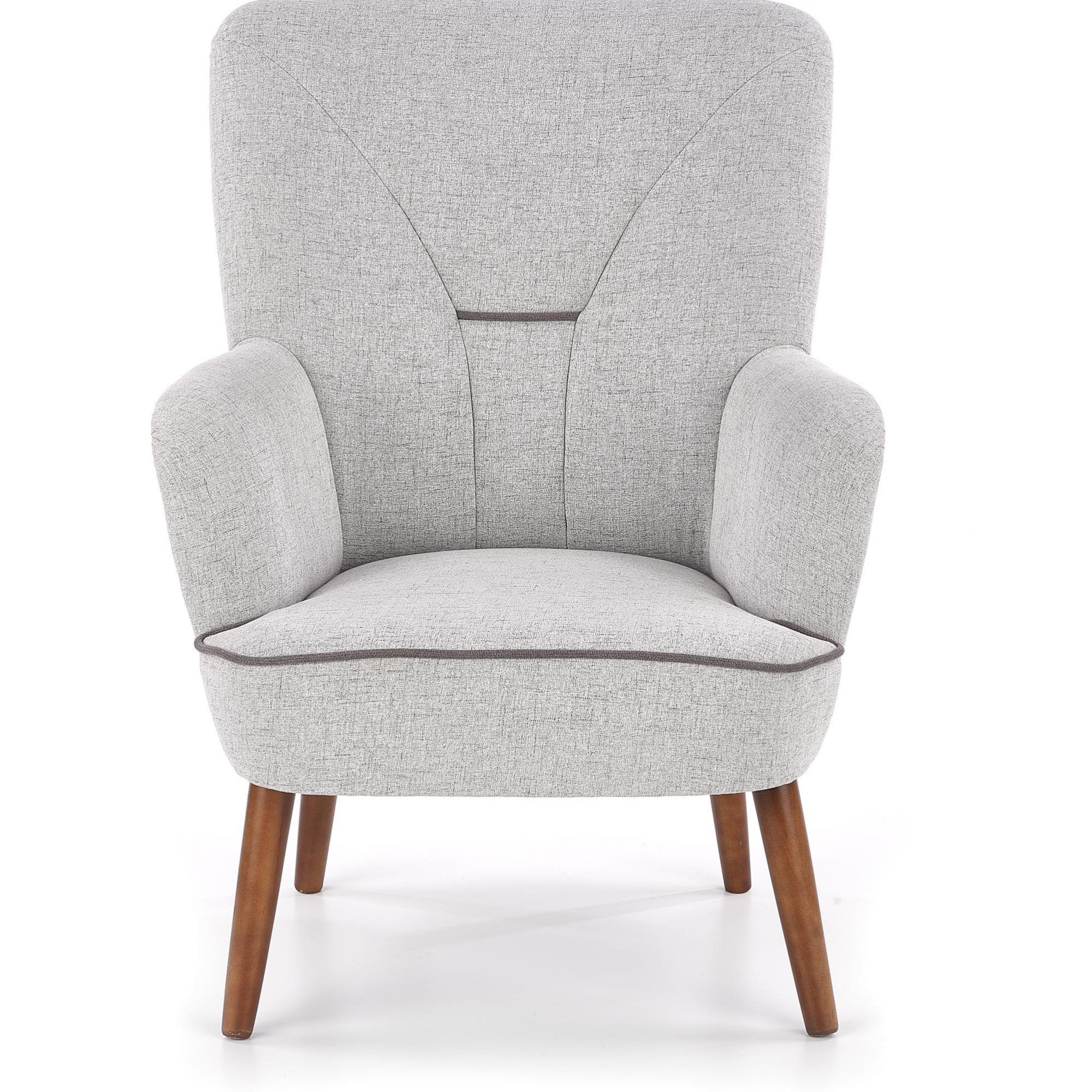 Кресло Halmar Bishop светло-серый/орех, V-PL-BISHOP-FOT