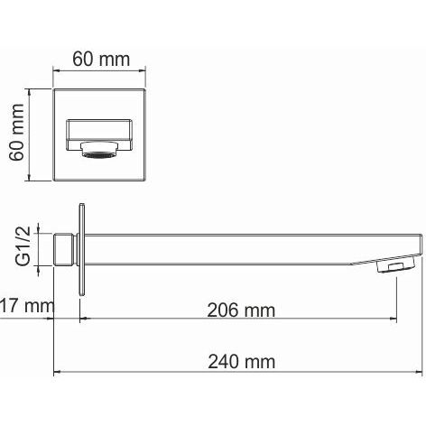 Настенный излив для душа WasserKRAFT, A187