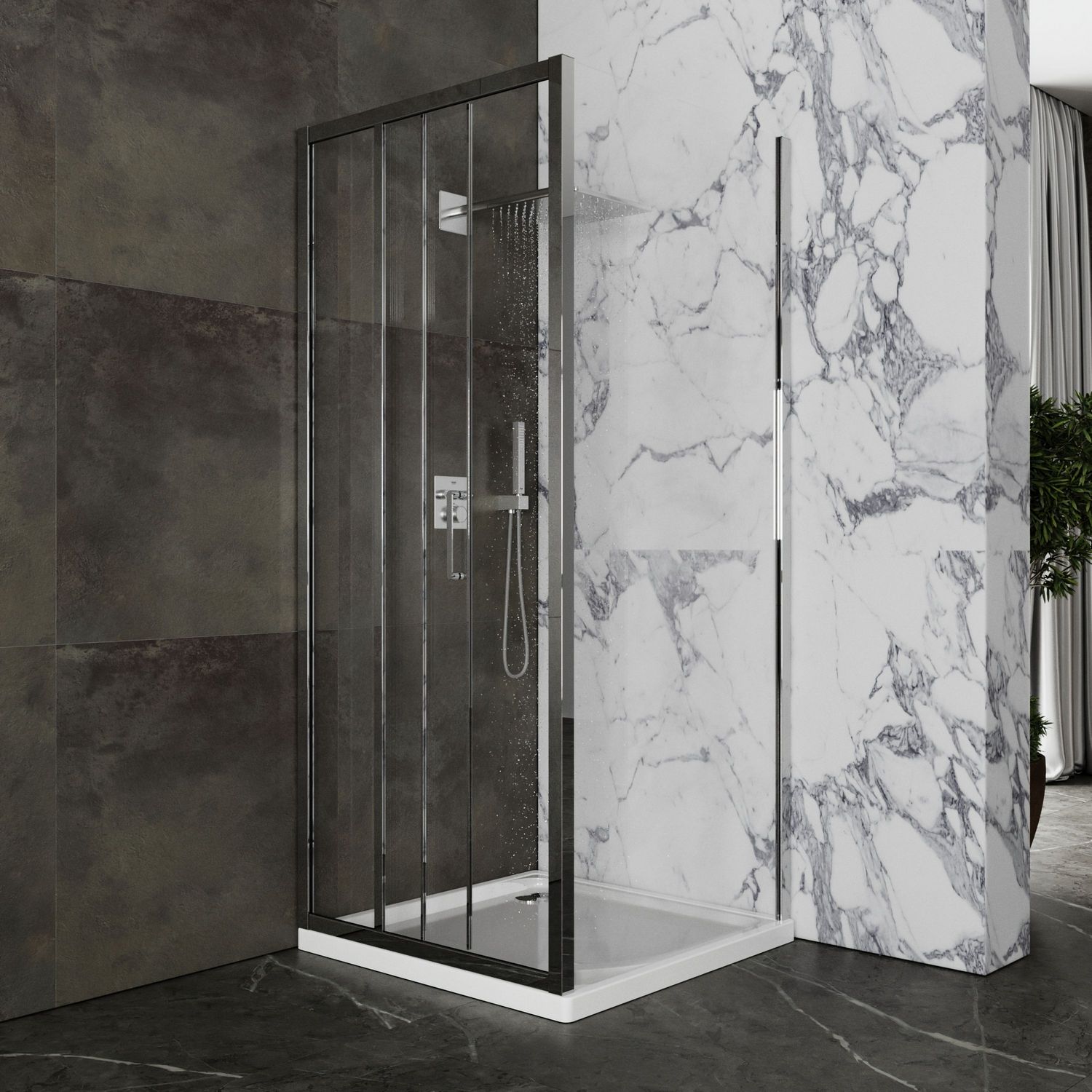 Душевой уголок Roxen Prima 90x90, 55080-90