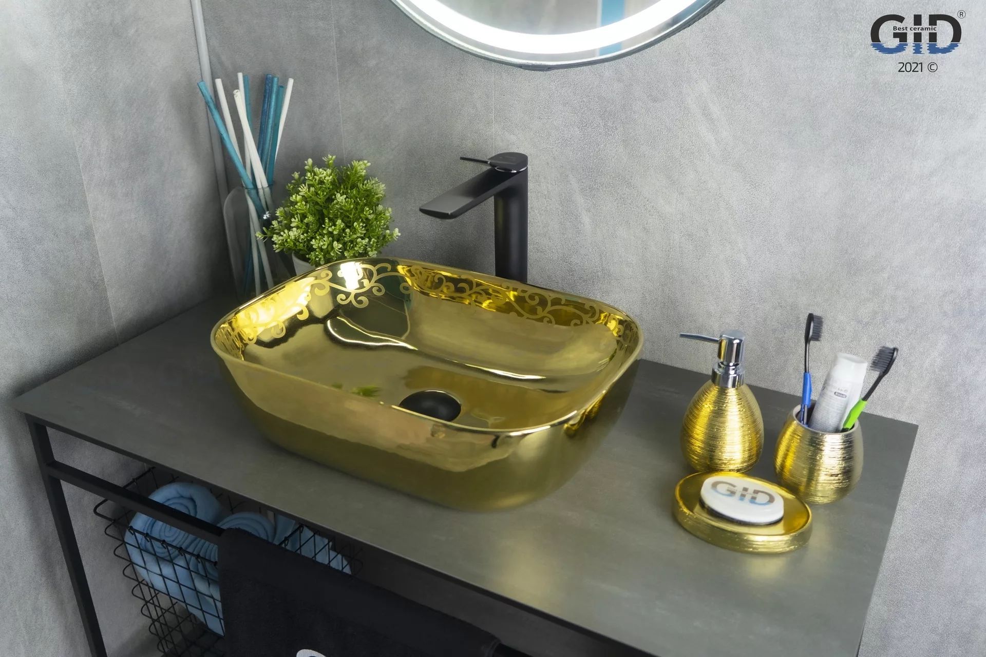 Умывальник Gid NC424 46x32.5, 52216