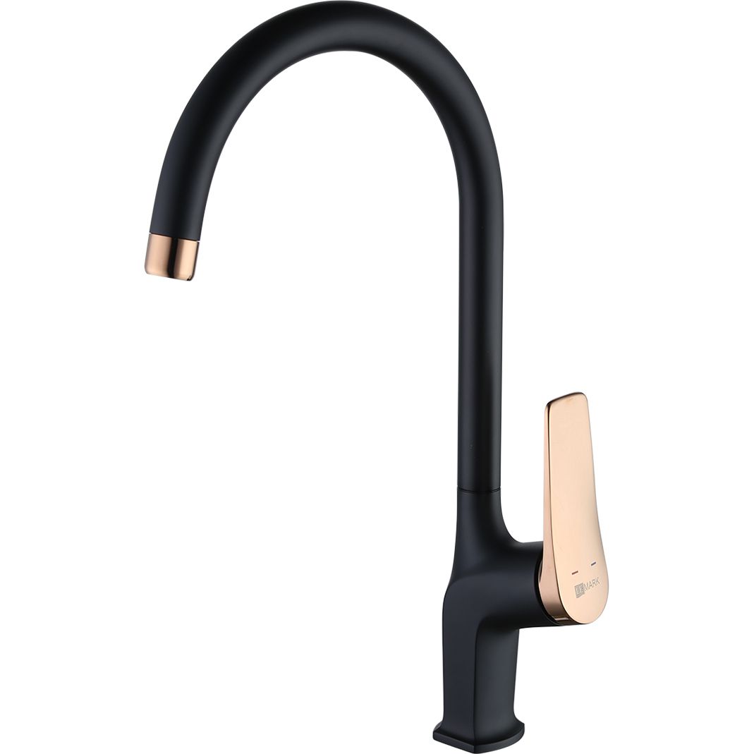 Смеситель для кухни с высоким поворотным изливом Lemark Bronx, LM3705BLR