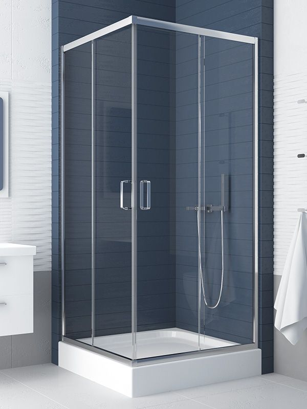 Душевой уголок полукруглый New Trendy Feria с поддоном 90x90