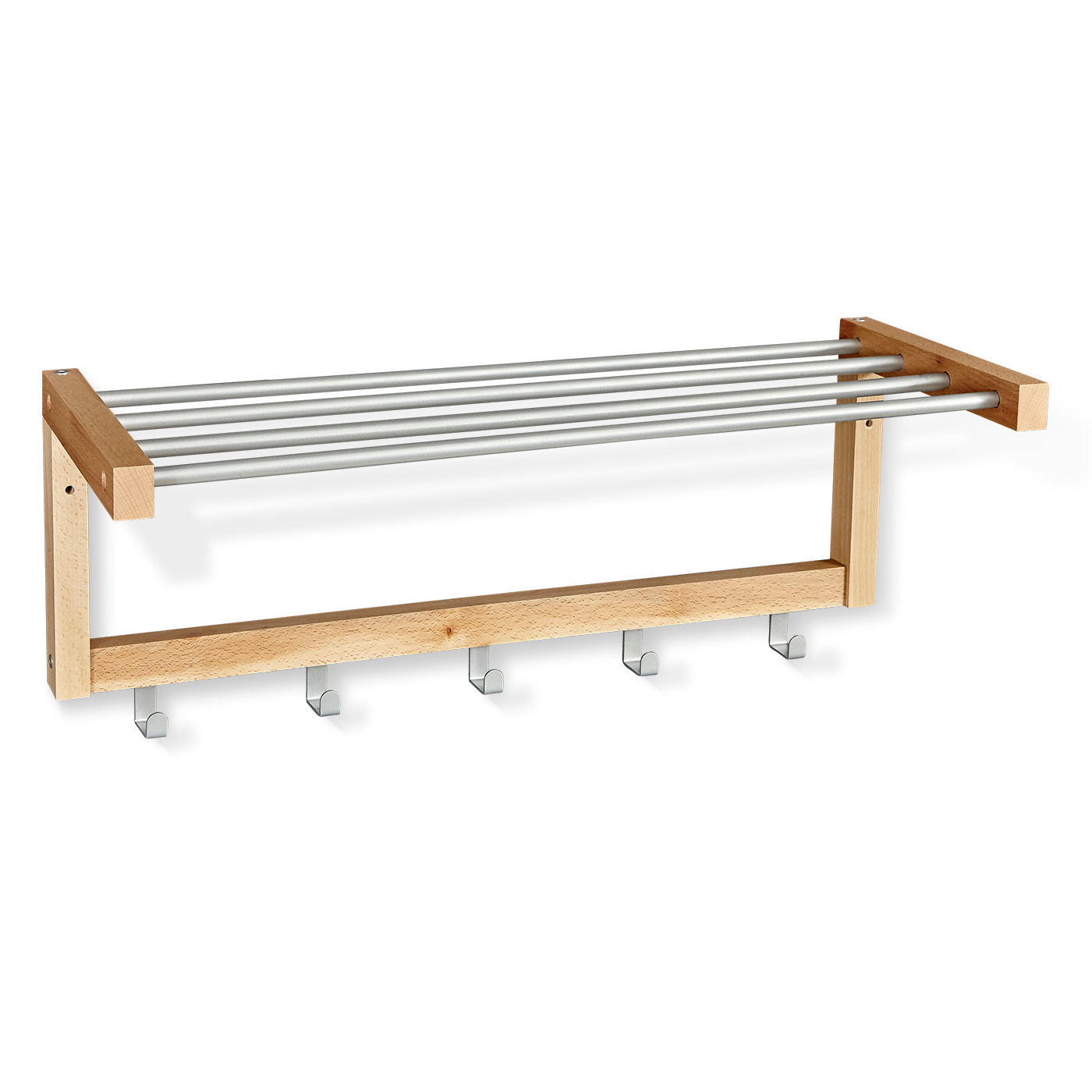 Вешалка Sheffilton Альберо SHT-WH4 прозрачный лак/алюм.мет, 985631