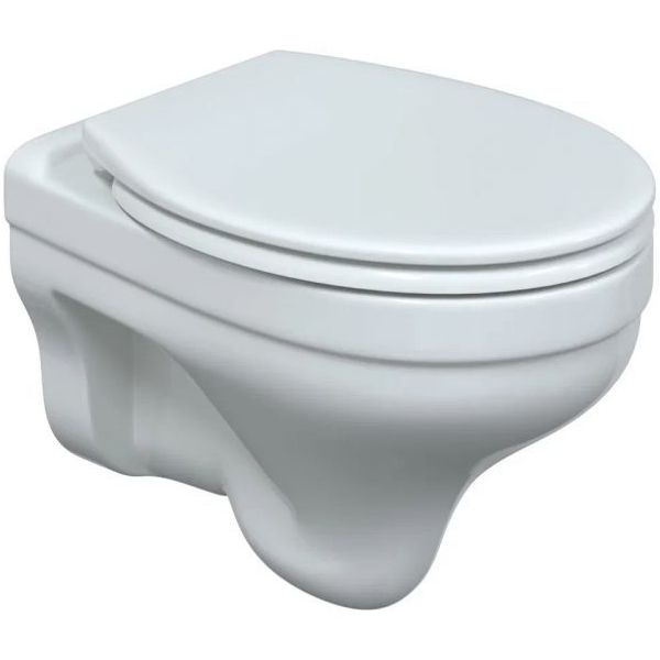 Комплект Berges Atom Line, кнопка хром глянцевый, унитаз Albit S, сиденье Top Slim, 042443