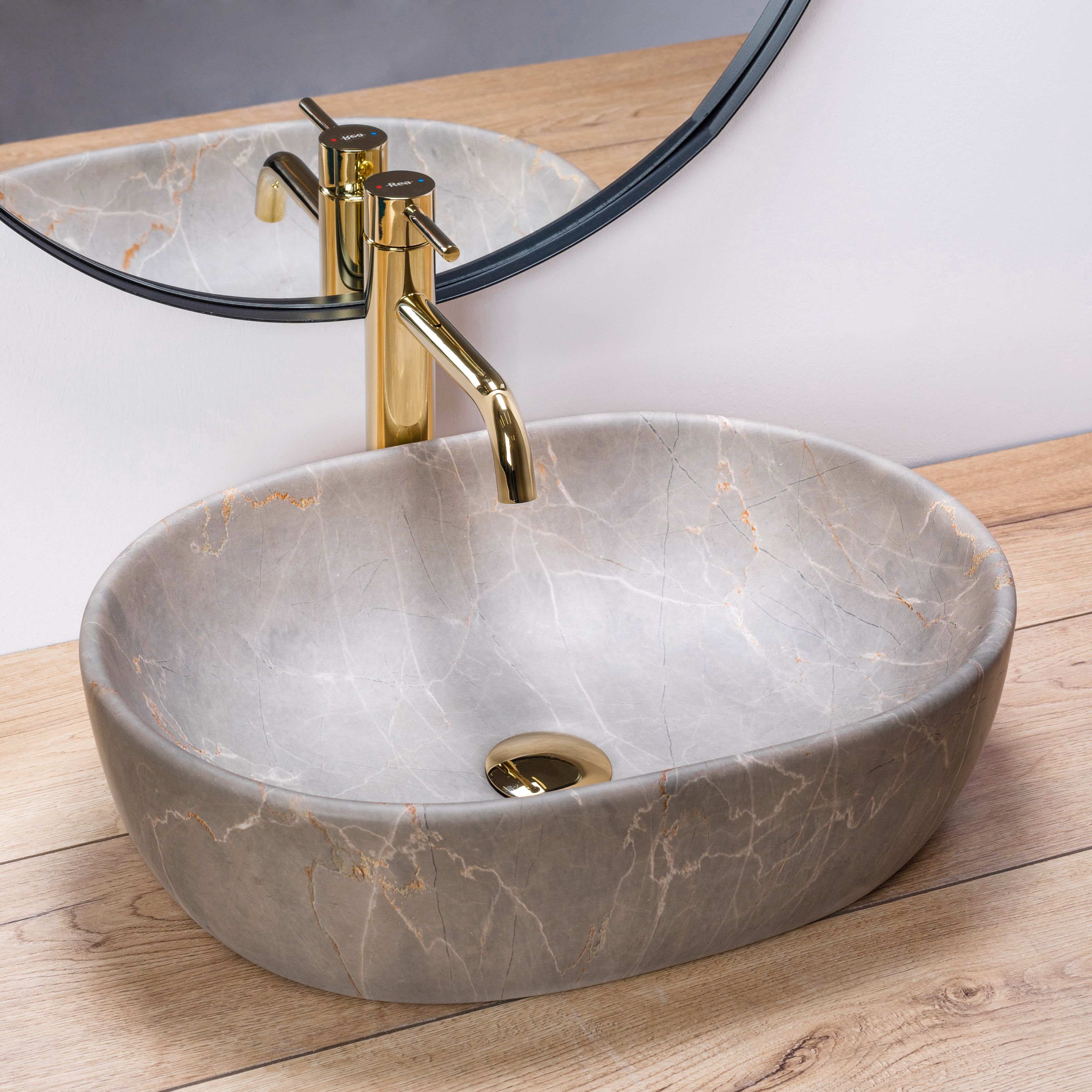 Умывальник Rea Lara Beige 48.5x35, REA-U9887