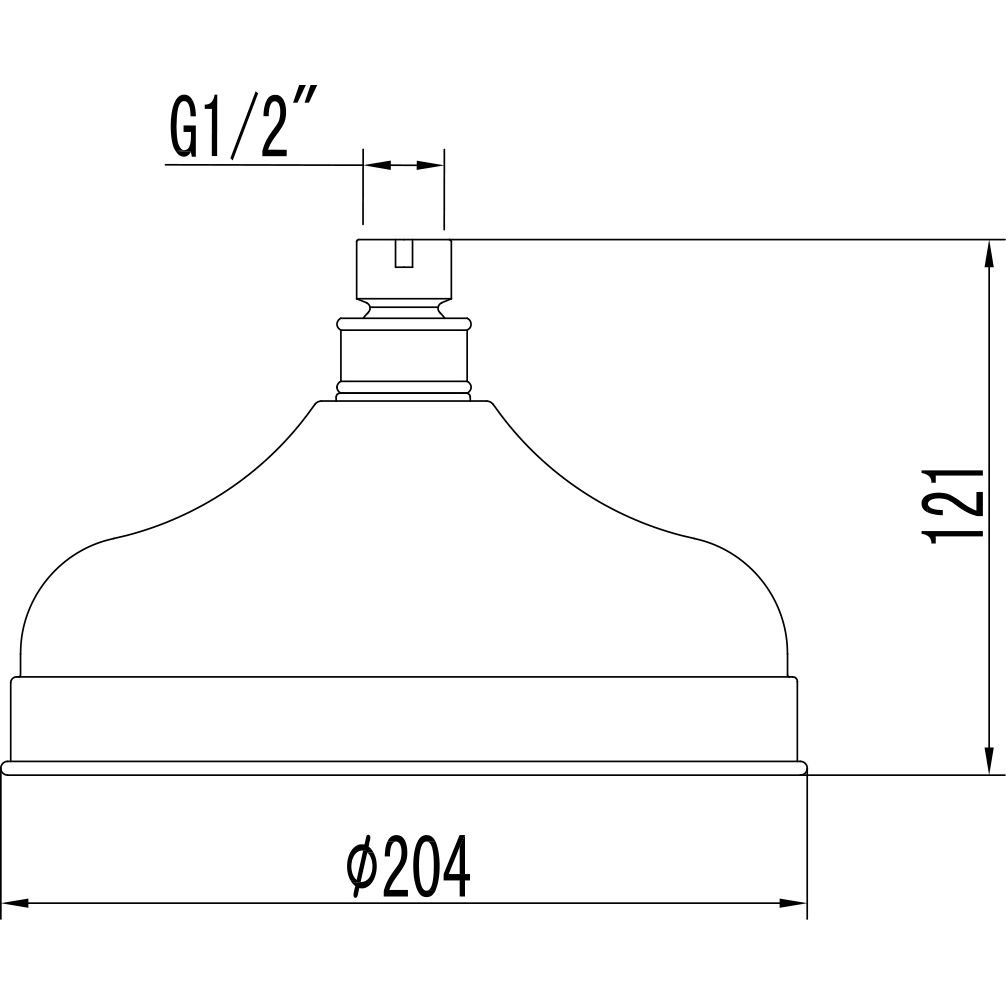 Лейка душевая верхняя 204 мм Lemark Villa, LM8989C