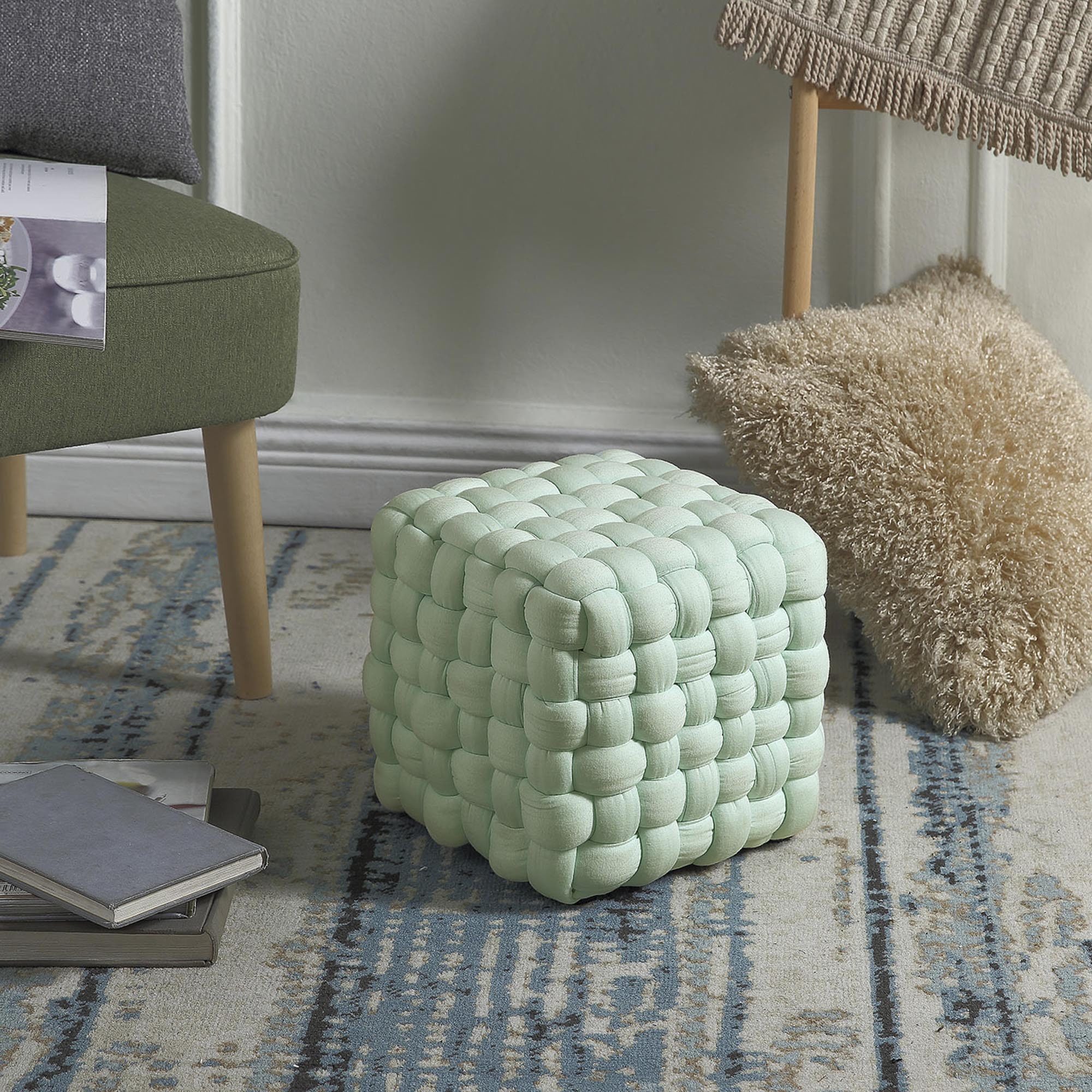 Пуф Halmar Rubik светло-зеленый, V-CH-RUBIK-PUFA-J.ZIELONY