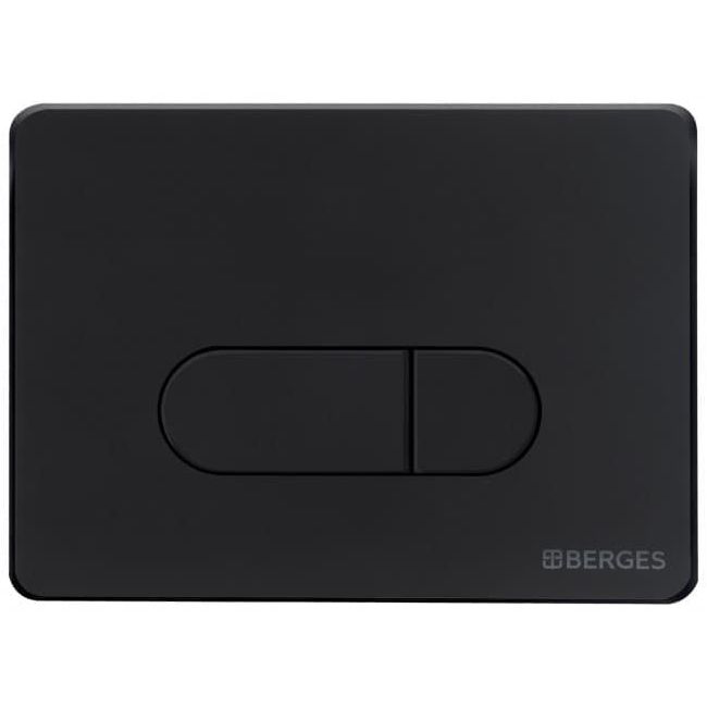Комплект Berges Novum, кнопка D5 Soft Touch черная, унитаз Gamma, сиденье Gamma, 042418