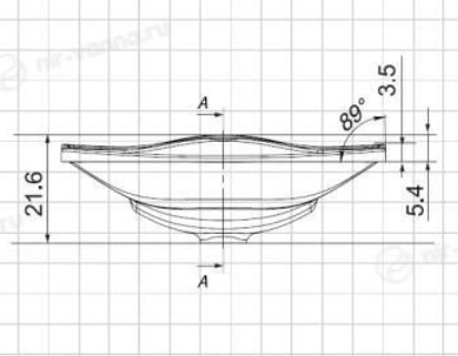 Раковина Andrea Iva 650, 65x43