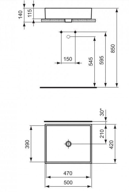 Умывальник-чаша Ideal Standard Strada, K077601