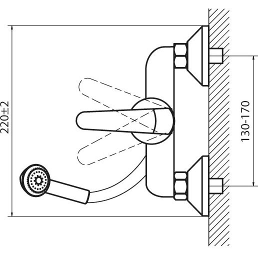 Смеситель для душа Ahti Satakunta, SK305000