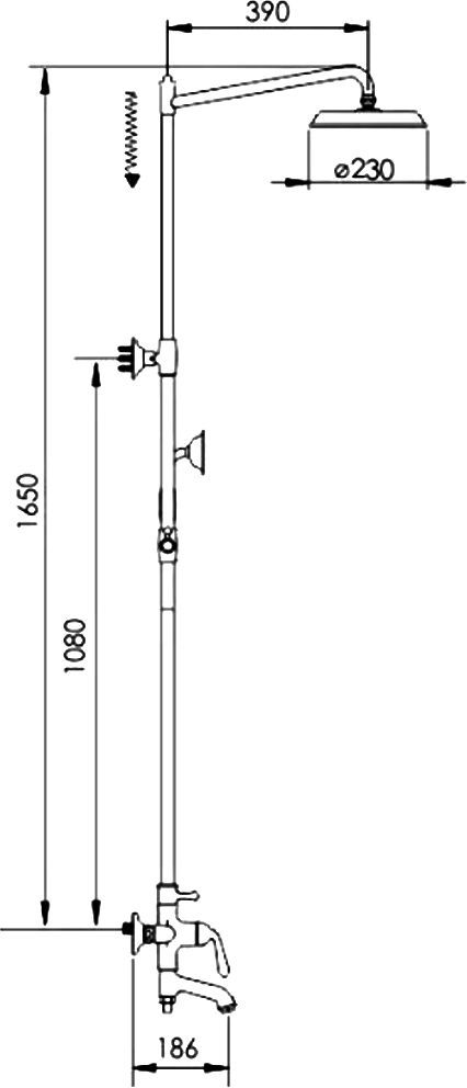 Душевая система Rose, R0236Q