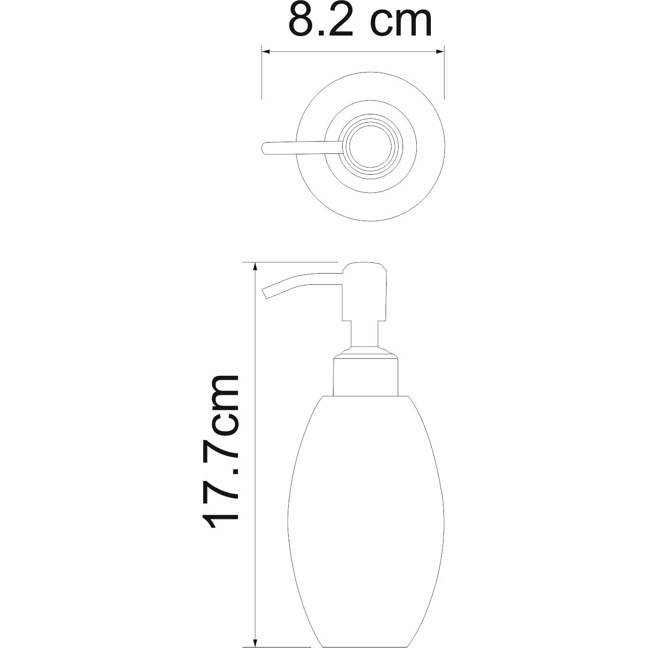 Дозатор для жидкого мыла WasserKRAFT Ruwer, K-6799