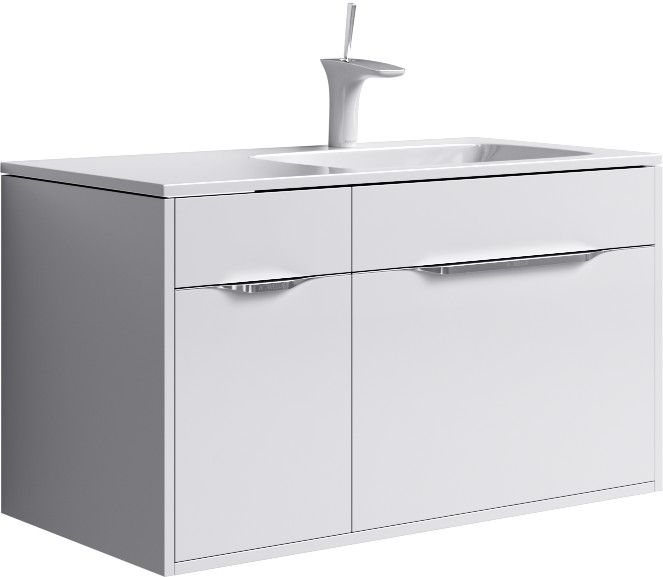 Тумба с умывальником Aqwella 5 Stars Malaga 90 цвет белый