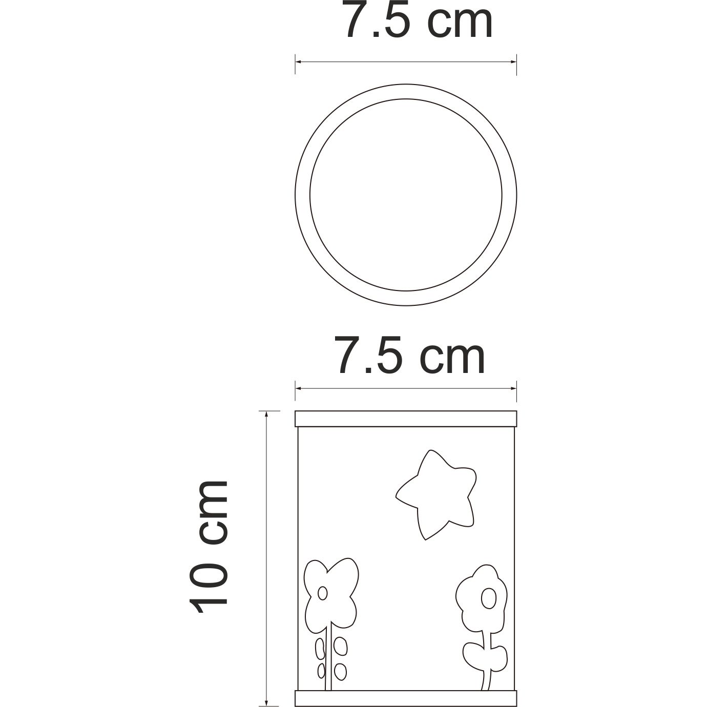 Стакан для зубных щеток WasserKRAFT Ammer, K-6428