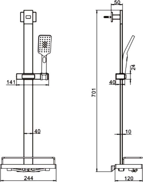 Душевая стойка Rose, R159