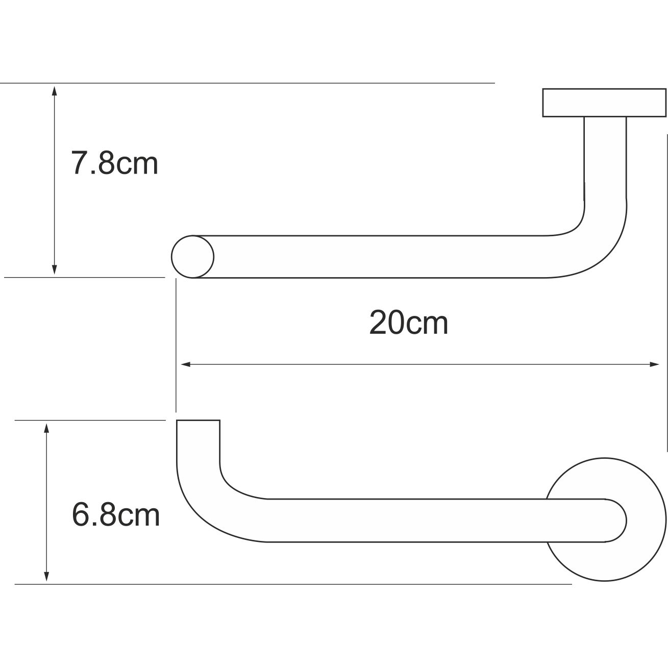 Держатель туалетной бумаги WasserKRAFT Rhein, K-6296