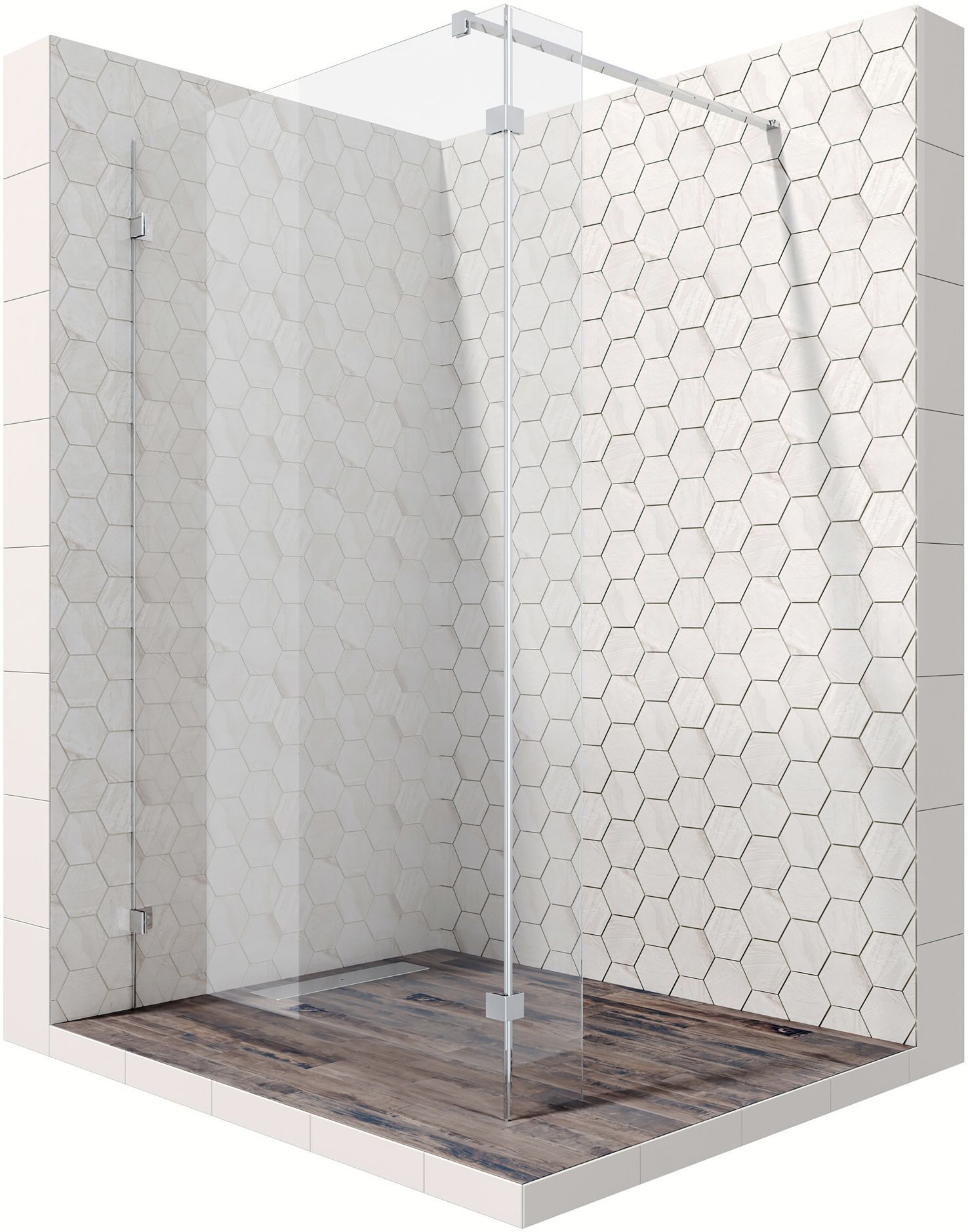 Душевое ограждение с неподвижной частью Ambassador Walk-in 15031108