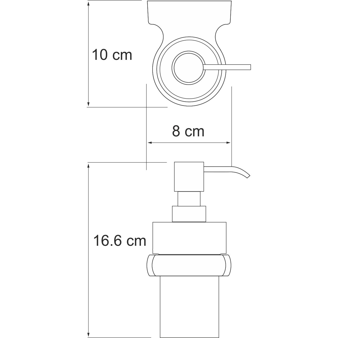 Дозатор для жидкого мыла WasserKRAFT Berkel, K-6899