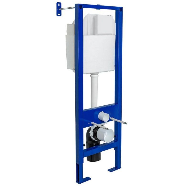 Комплект Berges Atom Line, кнопка хром глянец, унитаз Okus, сиденье Toma Slim, 042447