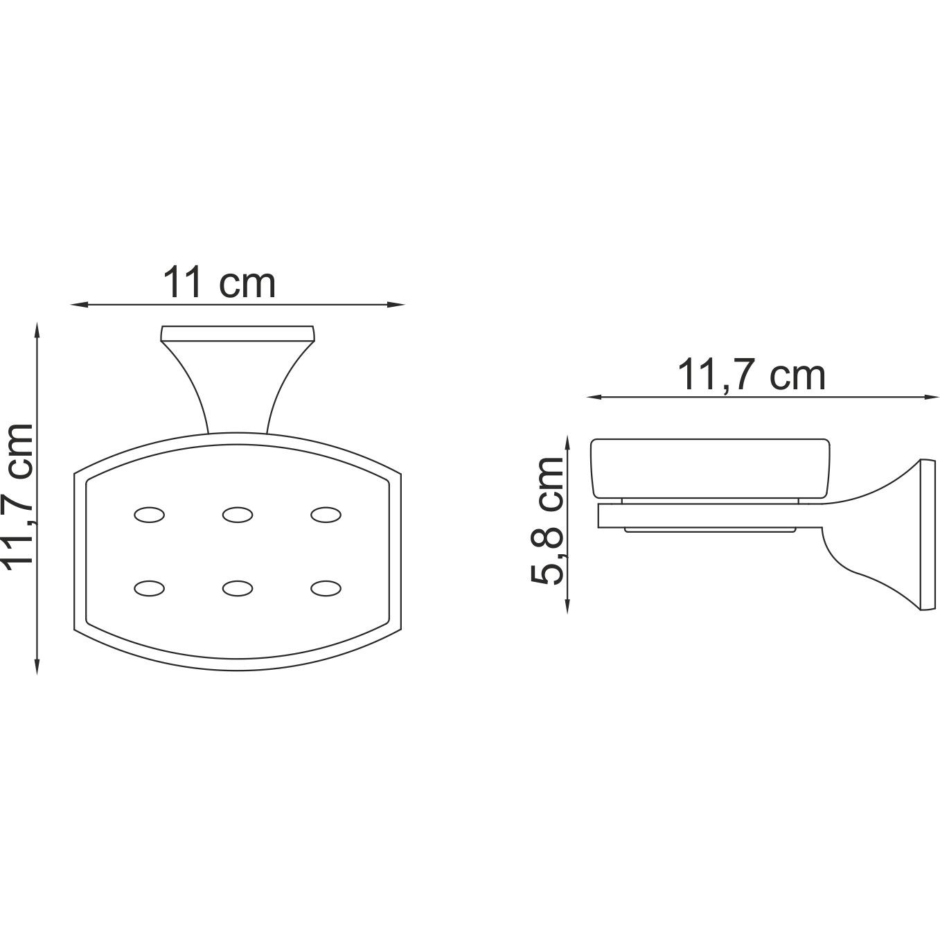Мыльница стекло WasserKRAFT Wern, K-2529