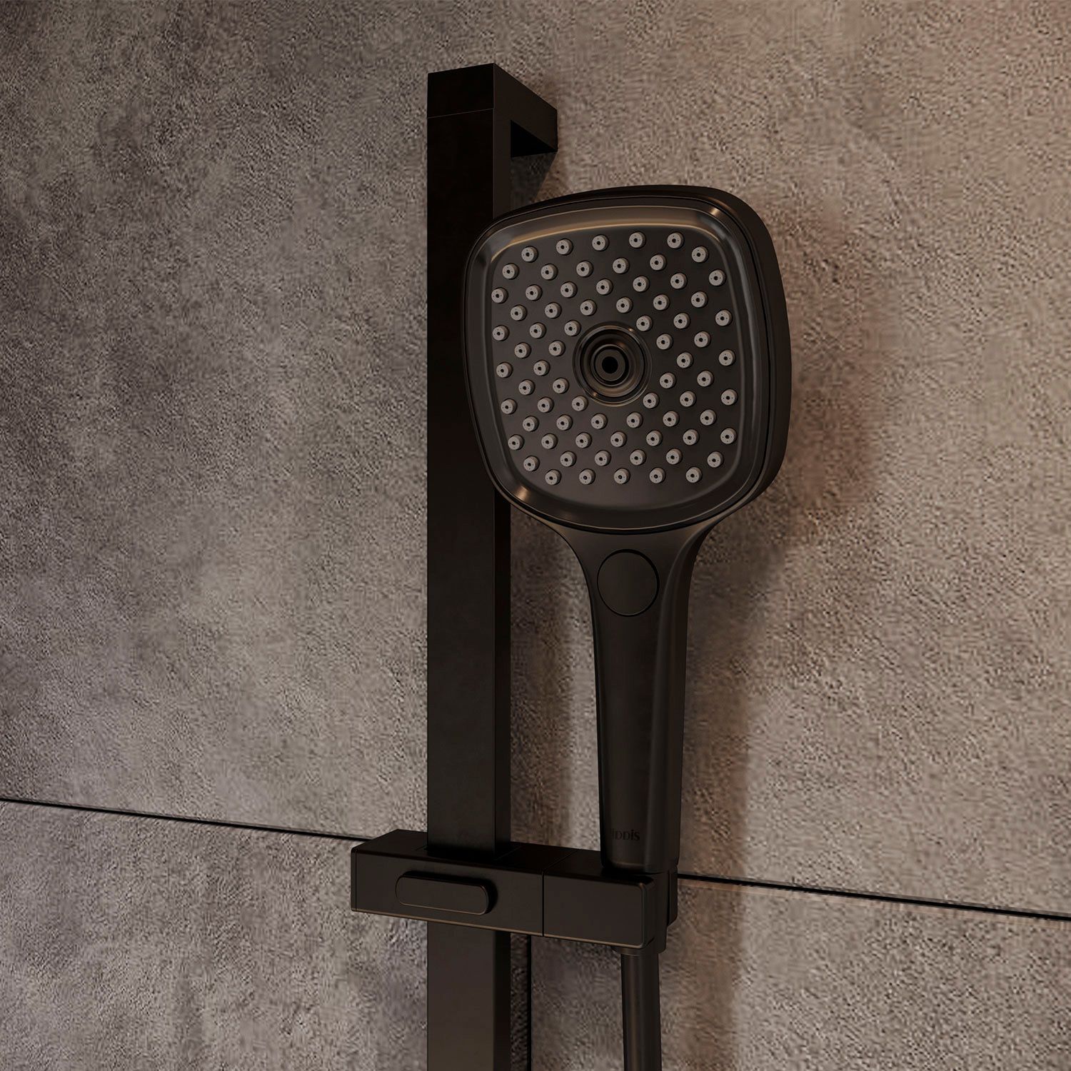 Лейка для душа, черная, Iddis, SLI3F0Bi18